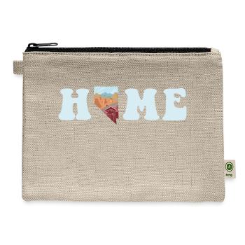 Nevada Home Graphic - Hemp Carry All Pouch - natural - Front