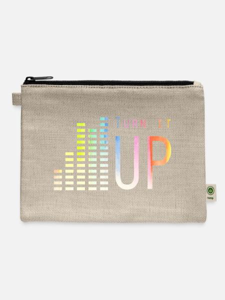 Music Lover Design - Hemp Carry All Pouch - natural