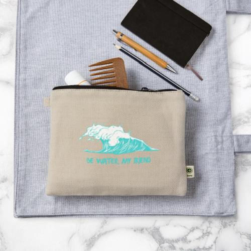 Be Water, My Friend - Hemp Carry All Pouch