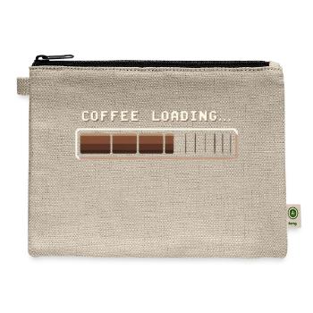 No Coffee, No Me – Limited Edition of 718 Pieces - Hemp Carry All Pouch - natural - Front