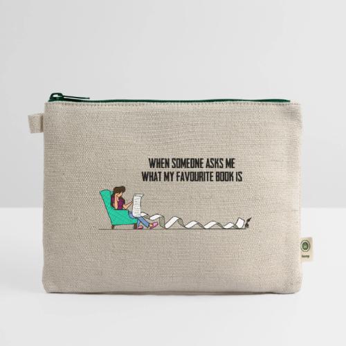 When Somone Asks Me - Hemp Carry All Pouch