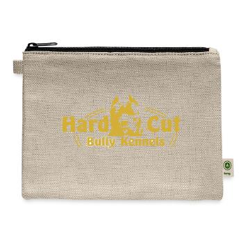 HARD CUT BULLY KENNELS Gold Gear - Hemp Carry All Pouch - natural - Front