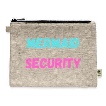 MERMAID SECURITY - Hemp Carry All Pouch - natural - Front