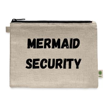 MERMAID SECURITY - Hemp Carry All Pouch - natural - Front