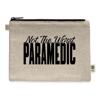 Not The Worst Paramedic - Hemp Carry All Pouch - natural - Front
