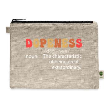 Dopeness Definition - Hemp Carry All Pouch - natural - Front
