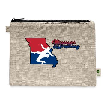 Missouri Wrestling - Hemp Carry All Pouch - natural - Front