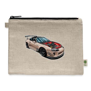 Toyota supra mk4 - Hemp Carry All Pouch - natural - Front
