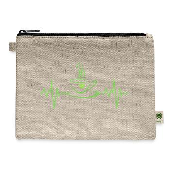 Passion for coffee/tea/cocoa ECG - Hemp Carry All Pouch - natural - Front