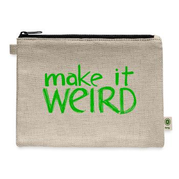 Make It Weird - Hemp Carry All Pouch - natural - Front