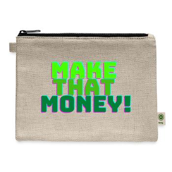 Make That Money - Hemp Carry All Pouch - natural - Front