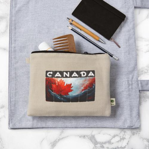 Canada Icon in Color - Hemp Carry All Pouch
