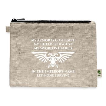 DSM17 042 emperor 01 - Hemp Carry All Pouch - natural - Front