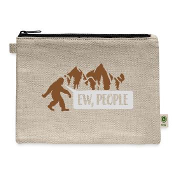 Yeti quote ew people - Hemp Carry All Pouch - natural - Front