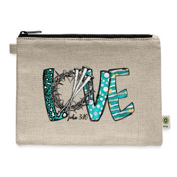 Love John - Hemp Carry All Pouch - natural - Front