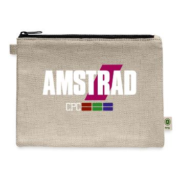 Retro Computer 8 Bit Gamer Old Computer Amstrad - Hemp Carry All Pouch - natural - Front