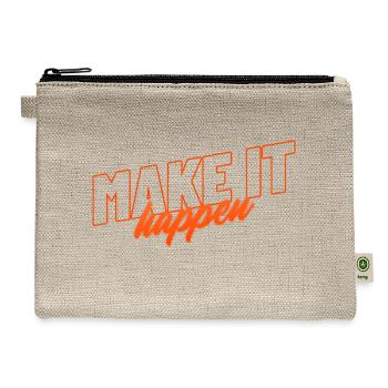 Make It Happen - Hemp Carry All Pouch - natural - Front