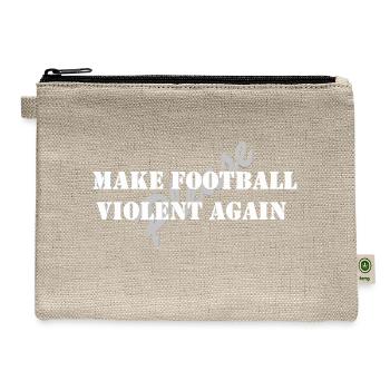 Make Football - Hemp Carry All Pouch - natural - Front