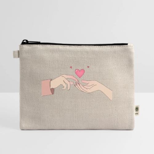Valentine’s Touch - Hemp Carry All Pouch