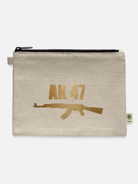 AK 47 - Hemp Carry All Pouch - natural