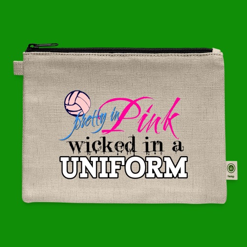 Wicked in Uniform Volleyball - Hemp Carry All Pouch