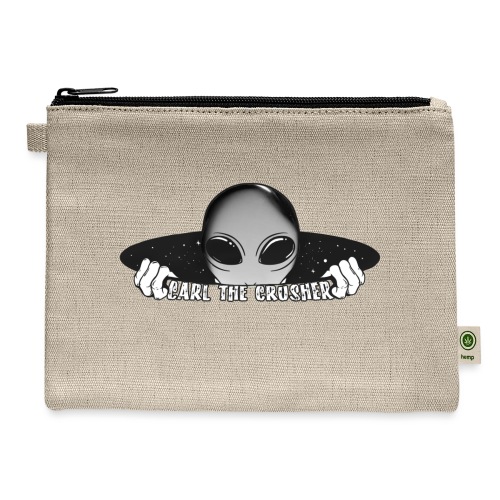 Coming Through Clear - Carl the Crusher - Hemp Carry All Pouch