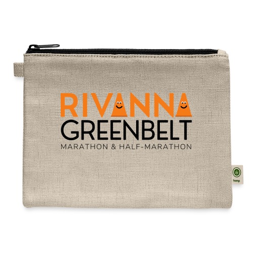 RIVANNA GREENBELT (orange/black) - Hemp Carry All Pouch