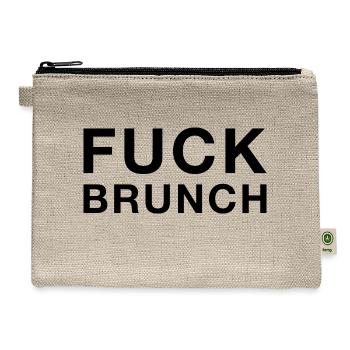 Fuck Brunch - Hemp Carry All Pouch - natural - Front