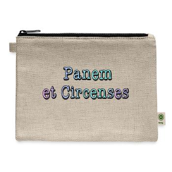 Bread and Circuses - Hemp Carry All Pouch - natural - Front