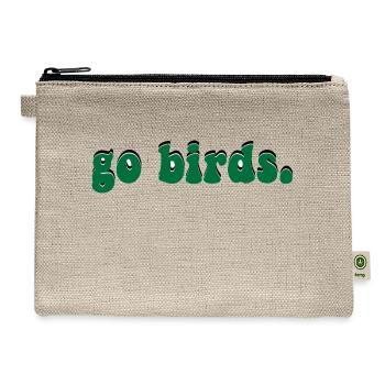 Go Birds - Hemp Carry All Pouch - natural - Front