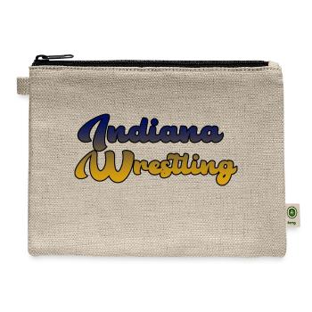 Indiana Wrestling - Hemp Carry All Pouch - natural - Front