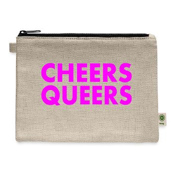 Cheers queers - Hemp Carry All Pouch - natural - Front