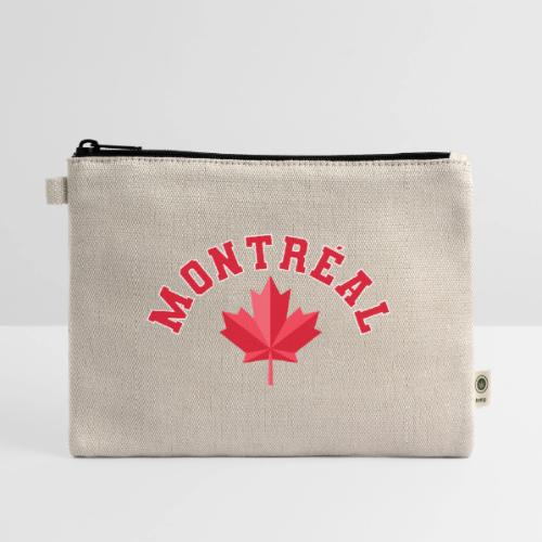 Montréal with maple leaf - Hemp Carry All Pouch