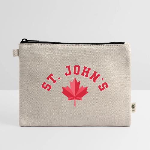 St. John's with maple leaf - Hemp Carry All Pouch