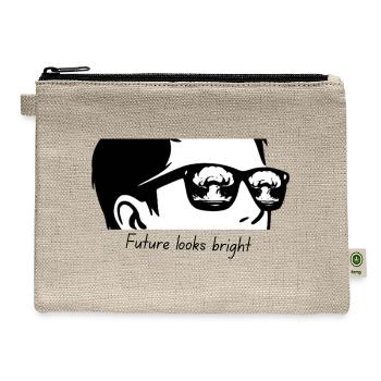 Ocean Inside Glasses - Hemp Carry All Pouch - natural - Front