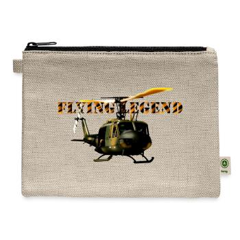 Desert Camouflage Helicopter Burst - Hemp Carry All Pouch - natural - Front