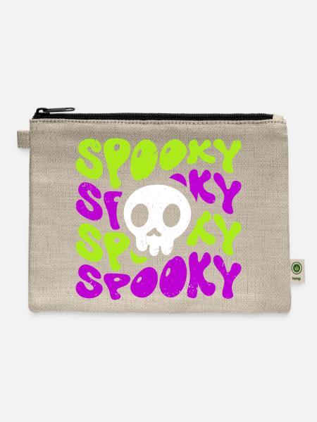 spooky - Hemp Carry All Pouch - natural