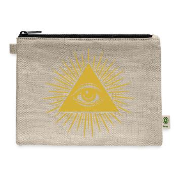 Eye - Funny Graphic Gift Idea Cool Design - Hemp Carry All Pouch - natural - Front