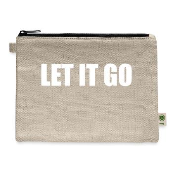 Let it go - Hemp Carry All Pouch - natural - Front