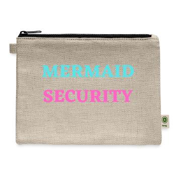 MERMAID SECURITY - Hemp Carry All Pouch - natural - Front