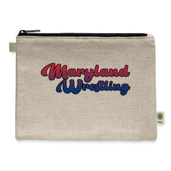 Maryland Wrestling - Hemp Carry All Pouch - natural - Front