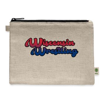 Wisconsin Wrestling - Hemp Carry All Pouch - natural - Front