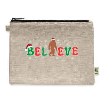 Belive. - Hemp Carry All Pouch - natural - Front