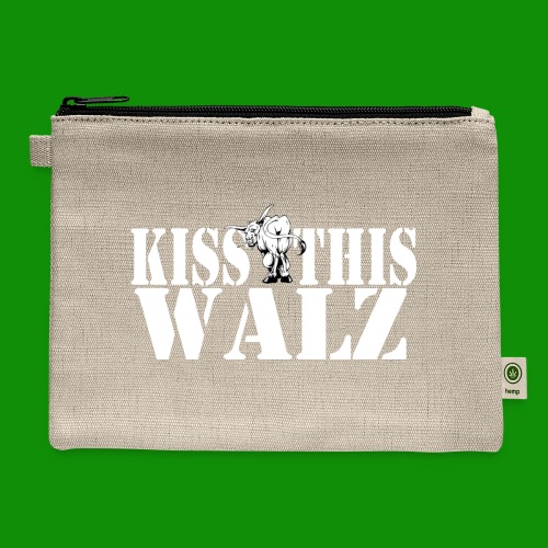 Kiss This Walz - Rocks and Cows - Hemp Carry All Pouch