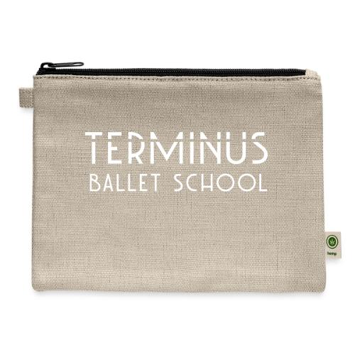 School Logo (white text) - Hemp Carry All Pouch