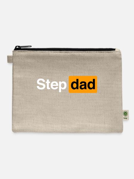 Step dad - Hemp Carry All Pouch - natural