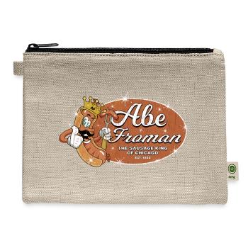 Abe Froman Sausage King of Chicago - Hemp Carry All Pouch - natural - Front