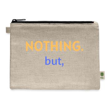 nothing. but, text logo - Hemp Carry All Pouch - natural - Front