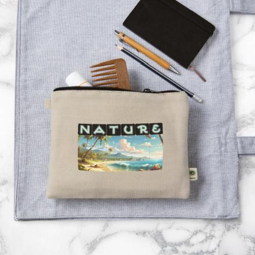 Nature: Sun-Kissed Shore - Hemp Carry All Pouch