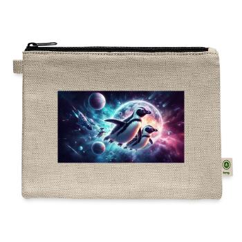 Waddling Orbiters - Hemp Carry All Pouch - natural - Front